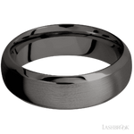 7 mm wide Domed Bevel Tantalum Noir band.