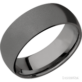 8 mm wide Domed Tantalum Noir band.