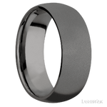8 mm wide Domed Tantalum Noir band.