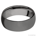 8 mm wide Domed Tantalum Noir band.