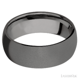 8 mm wide Domed Tantalum Noir band.