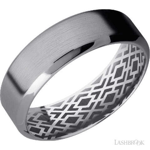 7 mm wide High Bevel Tantalum band.
