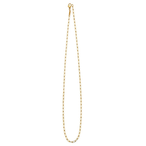 Yellow Gold Paperclip Chain