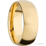 8 mm wide Domed 14K Yellow Gold band.