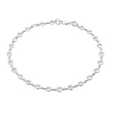 Yellow Gold Bezel Set Diamond Station Bracelet