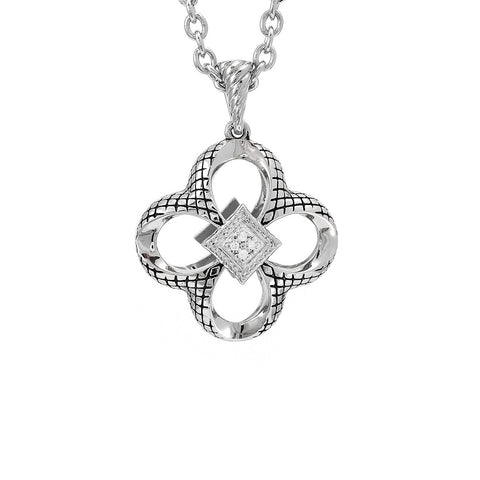 Sterling Silver Quatrefoil Pendant
