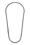 Ulysses Link Necklace Burnished Silver