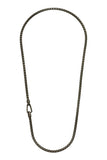 Ulysses Link Necklace Burnished Silver