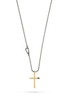 The Cross Pendant with Black Onyx