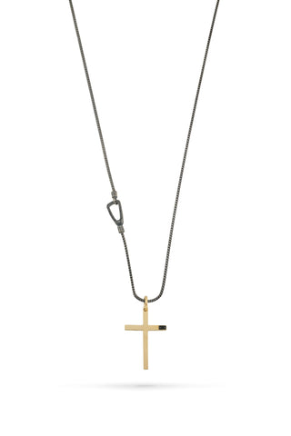 The Cross Pendant with Black Onyx