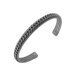 Lash Chain Link Cuff with Burnished Silver