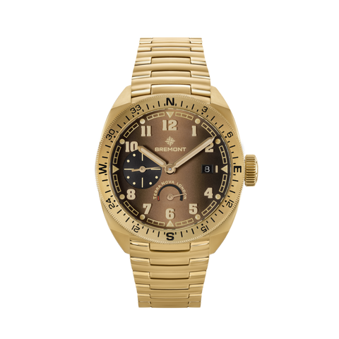 Terra Nova 40.5mm Limited Edition Power Reserve Bronze Caramel Dial Bracelet