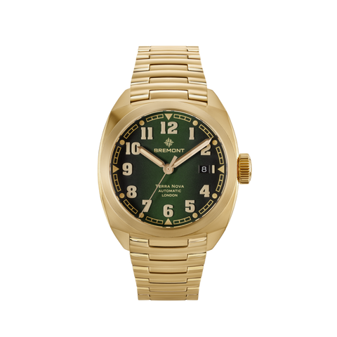 Terra Nova 40.5mm Date Bronze Green Dial Bracelet