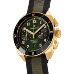 Terra Nova 42.5mm Chrono Bronze Green Dial Nato Strap