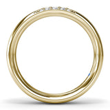Modern Wide Scattered Diamond Band