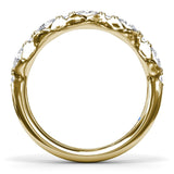 Scalloped East-West Diamond Band