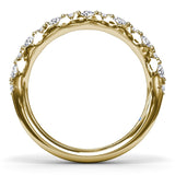 Scalloped Diamond Ring