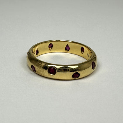 Estate: T&Co 18kt Etoile Ruby Band