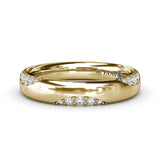 Modern Wide Scattered Diamond Band