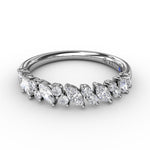 Floating Marquise and Round Diamond Band