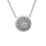 Andréa Candela Sterling Silver Pendant with Diamonds