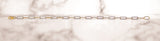 Yellow Gold Diamond Paperclip Bracelet