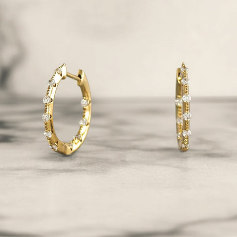 Knife-Edge Diamond Hoops
