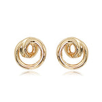 Gold Swirl Knot Earrings