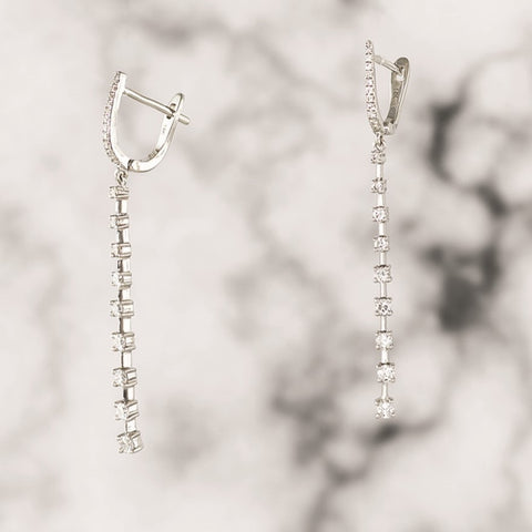 Diamond Dangle Earrings