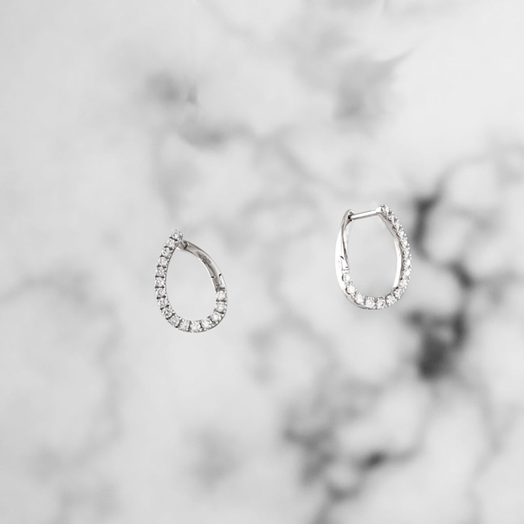 Front Facing Diamond Hoops – Scherer's Jewelers