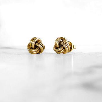 Gold Knot Earrings