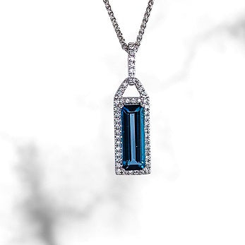 London Blue Topaz Pendant