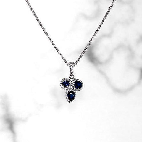 Multi Shape Sapphire Pendant