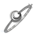 Sterling Silver Nexo Circular Bangle