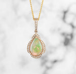 Pear Shape Opal Pendant