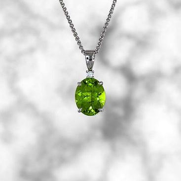 Oval Peridot Pendant