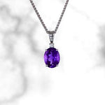 Oval Amethyst Pendant