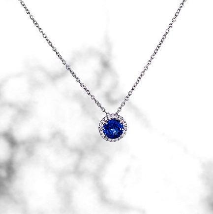 Sapphire and Diamond Pendant