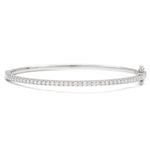 14kt White Gold 1ct Diamond Bangle
