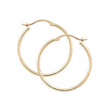 Gold Tube Hoop Earring