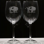Buffalo Wine Glass (Set of 2) - Scherer's Jewelers