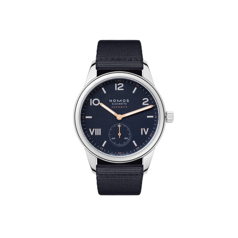 NOMOS Glashütte Club Campus neomatik 39 Midnight Blue - Scherer's Jewelers