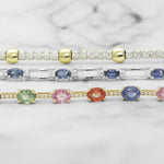Sapphire Diamond and Gold Bracelets - Scherer's Jewelers