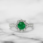 Emerald and Diamond Ring - Scherer's Jewelers