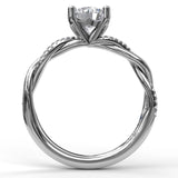 Diamond Twist Engagement Ring - Scherer's Jewelers