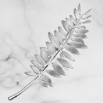 Sterling Silver Matte Fern Pin - Scherer's Jewelers