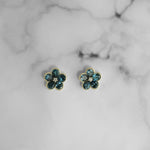 London Blue Topaz Floral Earrings
