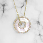 Mother of Pearl and Diamond Pendant - Scherer's Jewelers