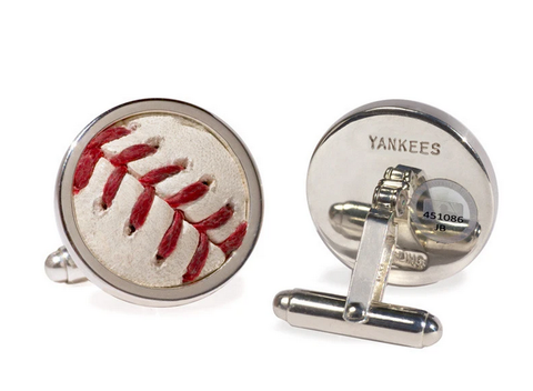 Game Used Baseball Cuff Links - Scherer's Jewelers