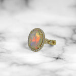 Opal and Diamond Ring - Scherer's Jewelers